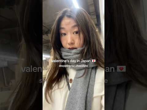 buying some valentine’s day chocolate for myself in Tokyo 💞