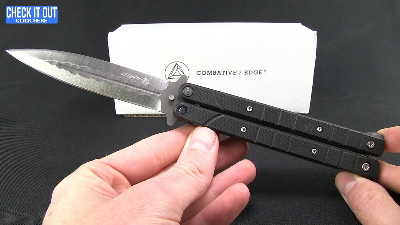 Combative Edge L3 Legacy Dagger Butterfly Knife G-10 (4.25" Two-Tone) Balisong