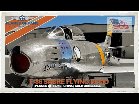 Planes Of Fame Amazing F-86 Sabre Flying Demo - Narrated by qualified museum personnel @planesoffame