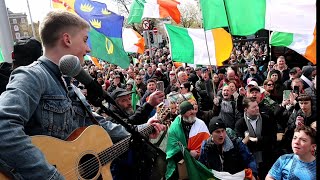 Amazing Scenes At The Fuel Price Protest As 16 Year Old Rhys McPhillips Puts On A Show