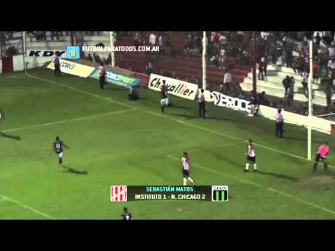Los goles de Instituto 1 - Chicago 2. Fecha 9. Torneo Primera B nacional. FPT.
