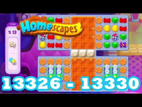 Homescapes Level 13326 - 13330 HD 3 - match puzzle Gameplay | android | IOS | 13327 | 13328 | 13329