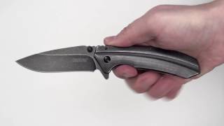 Складной полуавтоматический нож Kershaw Filter K1306BW, сталь 4Cr14, рукоять нержавеющая сталь 1