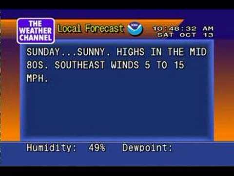 WeatherSTAR 4000 Emulator Clip: 10:48 AM - 10/13/07
