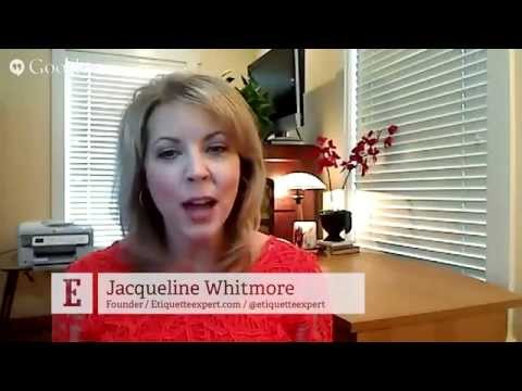 Is It That Important To Be Nice? Etiquette Tips with Etiquette Expert Jacqueline Whitmore