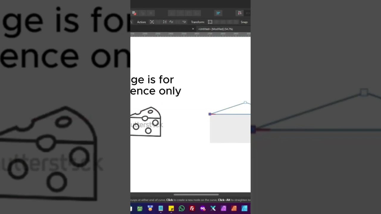 How to Create a Cheese Icon – Adobe Illustrator & Affinity Designer Tutorial #CheeseIcon