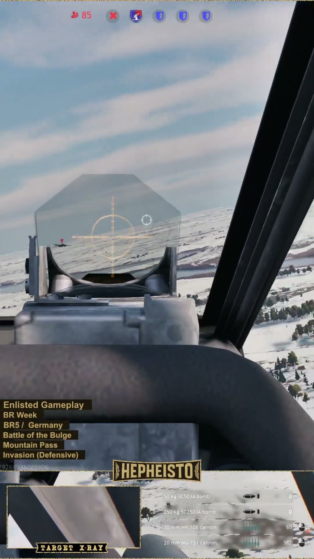 Pilot eliminates Plane B-25J-30 with 20mm MG 151 cannon