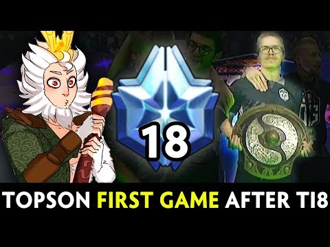 Topson BACK from TI8 — BEST hero Monkey King mid