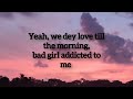 Wizkid Bad To Me Lyrics Video