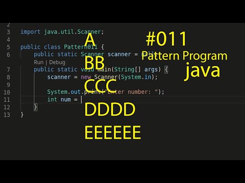 Java Pattern Programming 011 Vs Code