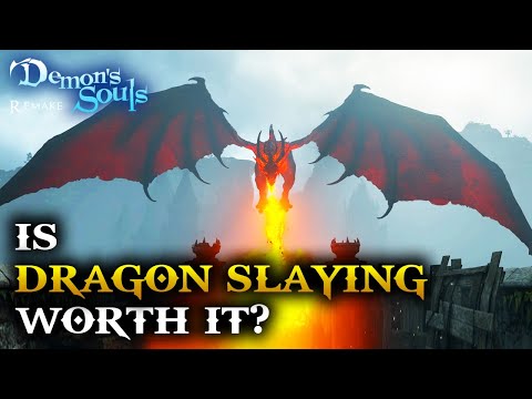 Demon's Souls PS5 - How to Kill Red and Blue Dragons (EASY)