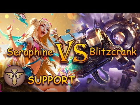 Seraphine & Ziggs vs Blitzcrank & Jinx | Support | Full game | League of Legends - patch 14.3