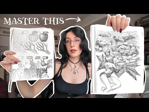 HATCHING TECHNIQUE EXPLAINED🖋️tools for inking + theory and practice🌹