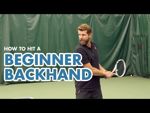 How to Hit a Beginner Backhand - Tennis Lesson