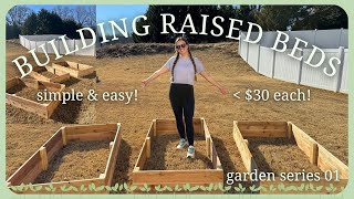 HOW TO BUILD RAISED GARDEN BEDS | super easy cedar beds, GARDEN 01