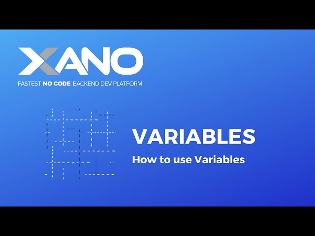Xano - Variables (with examples)