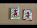 More Barney Songs VHS DVD Comparison