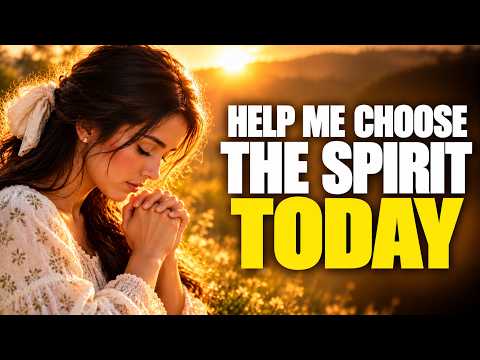 Help Me Choose The Spirit Today | Powerful Prayer For Self-Control And Strength | Morning Prayer