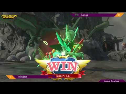 Nicklecat (Sceptile) Vs. Lemon (Empoleon) Lansing Pokken Hopeful 2 - 8-4-18