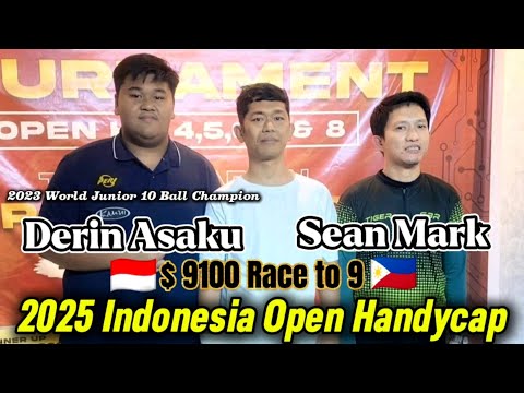 FINAL !! DERIN ASAKU 🇮🇩 🆚 SEAN MARK 🇵🇭 | 2025 INDONESIA OPEN HANDYCAP - MEDAN
