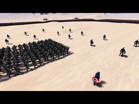 30 Captain America & 150 Modern Soldiers Surrounded 30,000 Runner Zombies UEBS