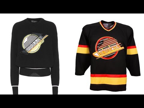 $1,200 Versace shirt resembles old Canucks jersey