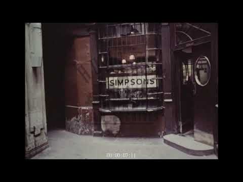 Man Explores the Streets and Alleys of the City of London, 1970s - Archive Film 1054199
