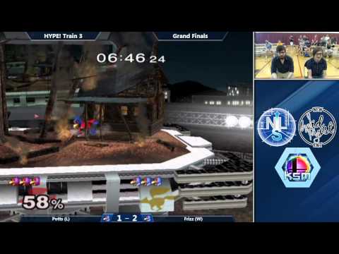 HYPE! Train 3 Melee Singles Grand Finals: Potts (Falco) Vs. Frizz (Falco, Fox)