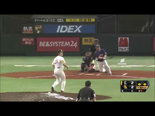 【7回表】きょう4打点の活躍!! ライオンズ・中村 勝ち越しタイムリー2ベース!! 2015/4/25 H-L