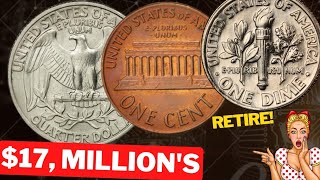 Top 20 Most Valuable Coins 2024 - Rare Dimes, Nickels, Pennies & Quarters Worth a Lot Of Money!