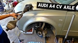 AUDI A4 B6 FRONT CV AXLE SHAFT REPLACEMENT REMOVAL
