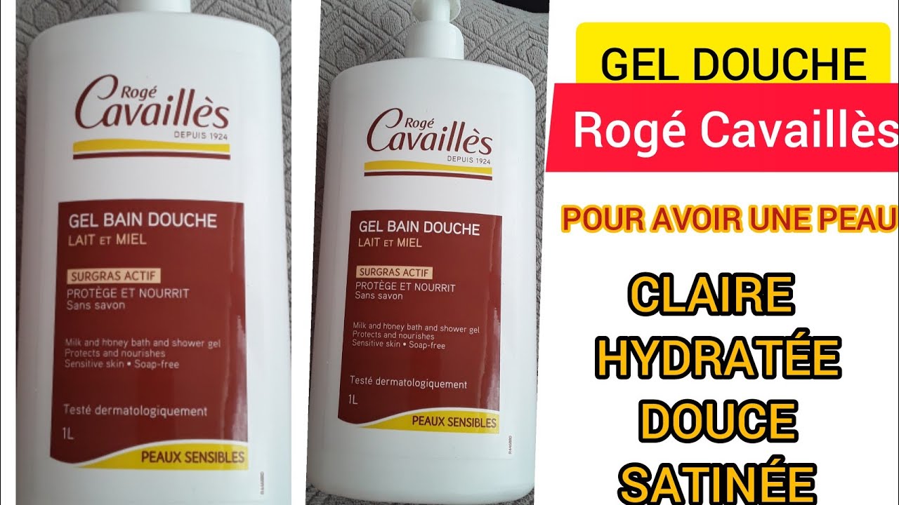 Gel douche Rogé Cavaillès résultat en 3jours💖une peau claire,hydratée