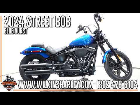 2024 Harley-Davidson FXBBS Softail Street Bob in Blue Burst