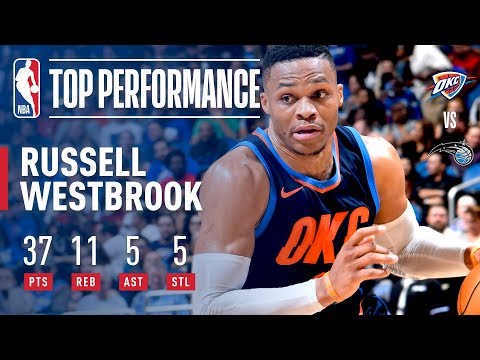 Russell Westbrook Scores 37 Points vs. the Magic | November 29, 2017
