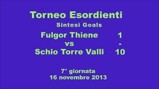 preview picture of video 'Fulgor Thiene vs Schio Torre Valli Esordienti girone F sintesi goal 16_11_2013'