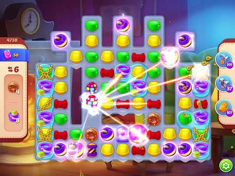 Homescapes Level 4738 With No Boosters - Bonus Scene With Austin