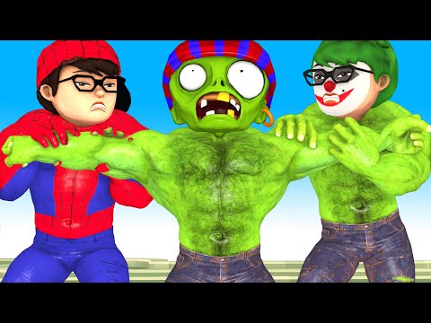 Scary Teacher 3D Couple Hero NickHulk Spider rescue Tani troll Zombie Play hide and seek Funny Story