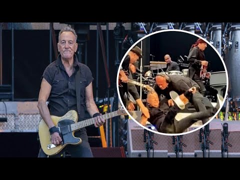Bruce Springsteen suffers Serious fall off stage as he kicks off worldwide tour