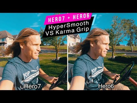 GoPro Hero7 HyperSmooth VS Hero6 on Karma Grip Gimbal (no stabilization) - GoPro Tip #619