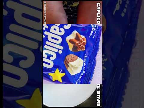 Glico Caplico Atama White Chocolate Stars #RandomRatingsandReviews #Caplico #snacks #Atama