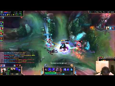Pantheon and J4 Bot Lane Quadra Kill