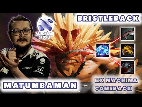 Matumbaman Bristleback Ex Machina Comeback Liquid vs RNG Game1 The Arlington Major 2022 7.31d
