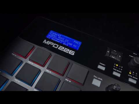 AKAI MPD 232 Pad kontroleris MIDI USB RGB Juodas video