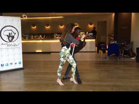 Semba Tricks after class demo Laura & Celmo