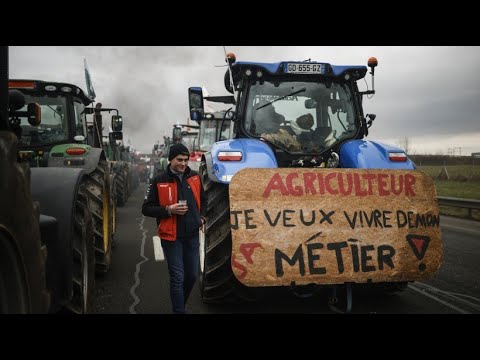 Französische Landwirte blockieren Paris