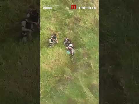 Com helicóptero, PM de MG prende bando que incluía garoto de 14 anos