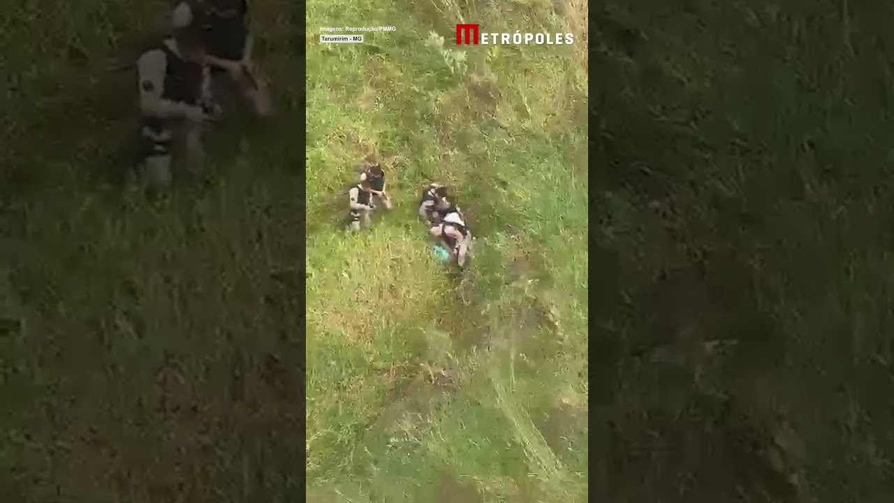 Com helicóptero, PM de MG prende bando que incluía garoto de 14 anos