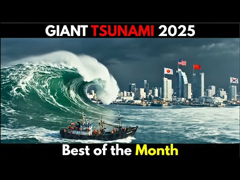 GIANT TSUNAMI 2025 (Best of the Month): Ocean Fury, Cities Submerged, Chaos Unleashed | Short Film