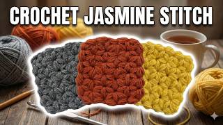 How to Crochet Jasmine Stitch Coaster