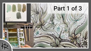Experimental Series - Creative Mutation - WATERCOLOR & INK - 278 - Part 1